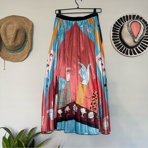 NWT Printed Maxi Skirt
